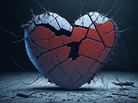 Immagine simbolica di un cuore spezzato che viene riparato dalla luce divina