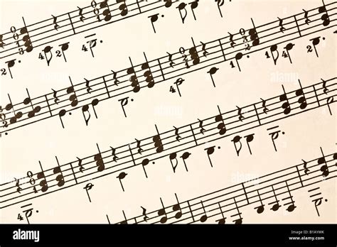 Illustrazione di uno spartito musicale con annotazioni per strumenti