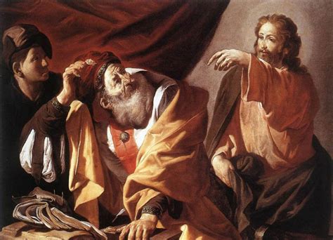 Raffigurazione di Gesù che chiama Levi, il pubblicano