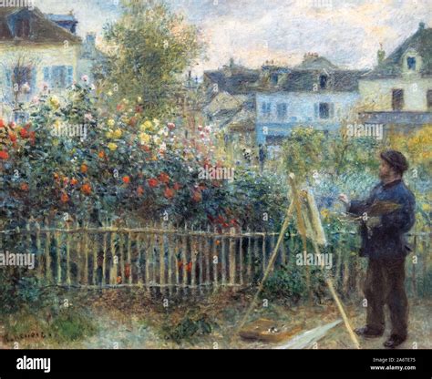 Claude Monet mentre dipinge en plein air