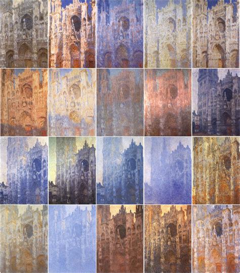 Mappa che indica la posizione delle principali cattedrali di Monet nel mondo