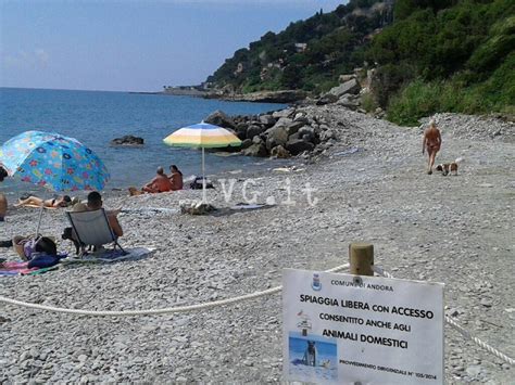 Mappa della spiaggia delle Suore ad Andora, Liguria