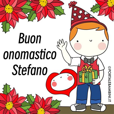 Biglietto d'auguri per l'onomastico di Stefano