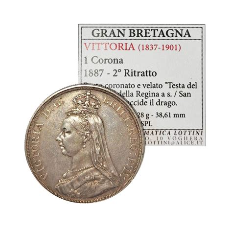 Ritratto della Regina Vittoria (Testa del Giubileo) su moneta