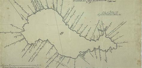 Antica mappa del lago di Sesto o di Bientina con indicazione delle aree circostanti