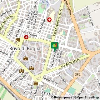 Mappa storica di Ruvo di Puglia con l'indicazione dei luoghi sacri legati a San Michele