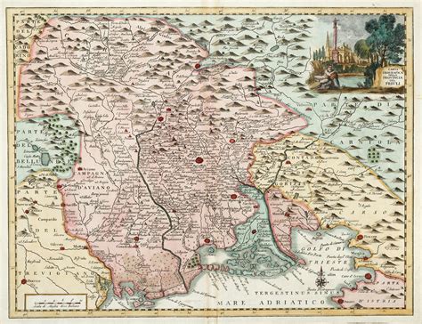 Mappa storica o geografica della Diocesi di Mondovì