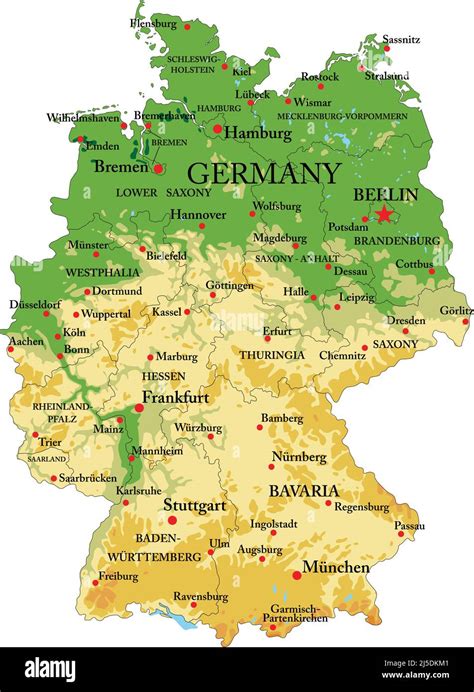 Mappa della Germania con evidenziate le città di Eisleben, Mansfeld, Magdeburgo, Erfurt e Wittenberg