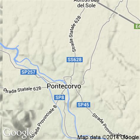 Mappa storica di Pontecorvo con indicazione dell'area bombardata o foto del cimitero di Pontecorvo