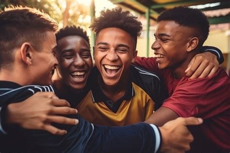 Illustrazione o foto di bambini/ragazzi in collegio che condividono un pasto o giocano insieme