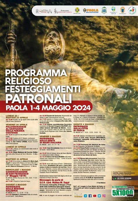 Infografica con programma religioso della Dodicina