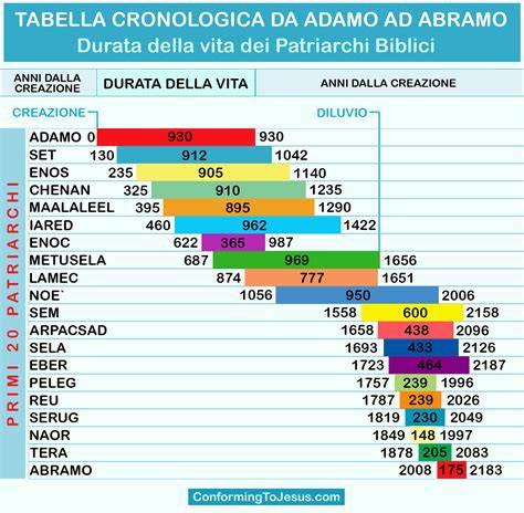 Schema che illustra la cronologia dell'alleanza: da Noè ad Abramo, dal Sinai a Gesù Cristo.