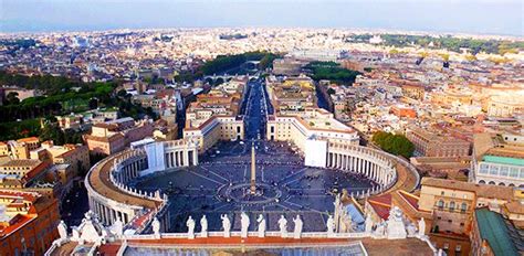 Vista panoramica di Roma dalla terrazza del Vittoriano