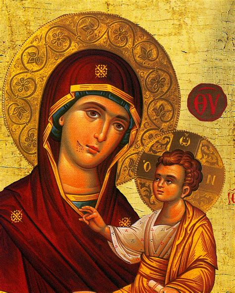 Icona della Vergine Maria che medita sulla Parola di Dio