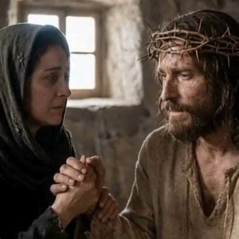 Rappresentazione artistica di Maria che accompagna il fedele all'altare