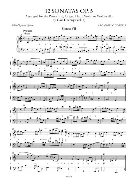Partitura antica delle Sonate Op. 5 di Corelli