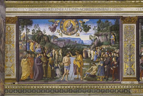 Affresco del Battesimo di Cristo di Pietro Perugino, Cappella Sistina