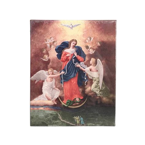 Dipinto originale di Maria Knotenlöserin, la Madonna che scioglie i nodi