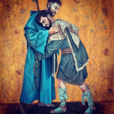 San Francesco che abbraccia il lebbroso