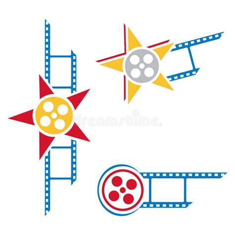 illustrazione di pellicola cinematografica con simboli religiosi