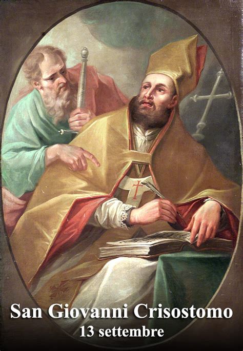 Illustrazione di San Giovanni Crisostomo che predica