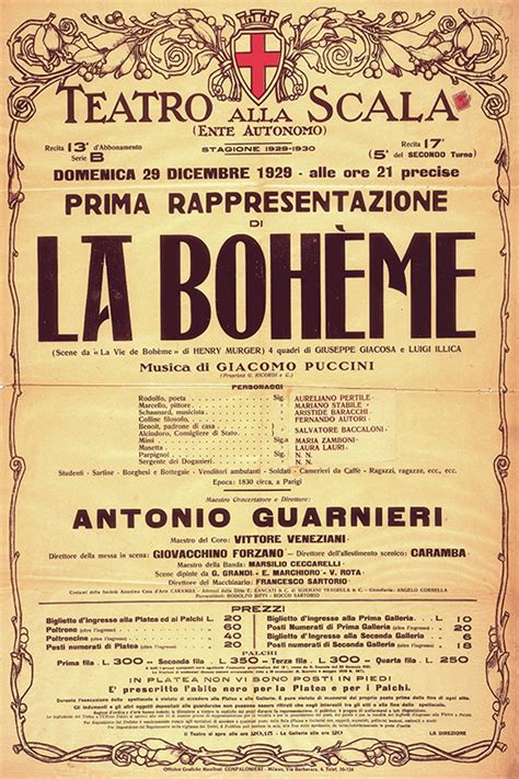 Immagine di una locandina teatrale d'epoca