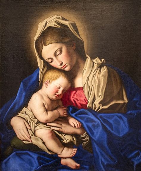 Illustrazione della Madonna con il Bambino Gesù