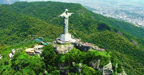 Mappa del Parco Nazionale di Tijuca con il percorso del treno del Corcovado