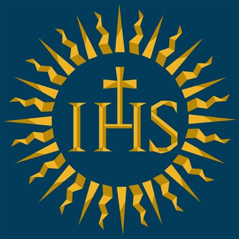 Simbolo IHS con raggi solari di San Bernardino da Siena