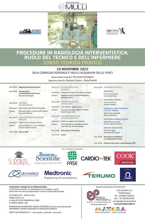 Infografica: Trattamenti di radiologia interventistica del Dott. Angelo Basile