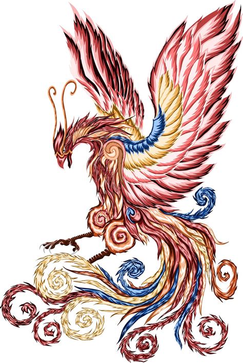 Illustrazione dell'uccello Bennu/Fenice