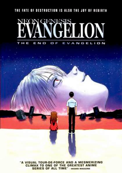Locandina di Neon Genesis Evangelion con gli EVA e gli 