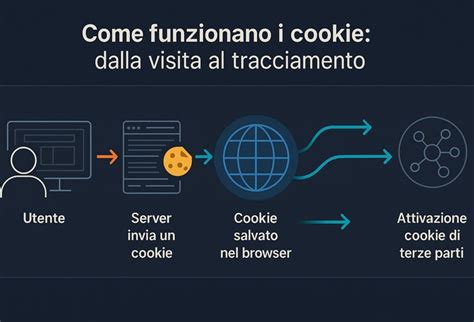 Infografica: Tipi di cookie e il loro funzionamento