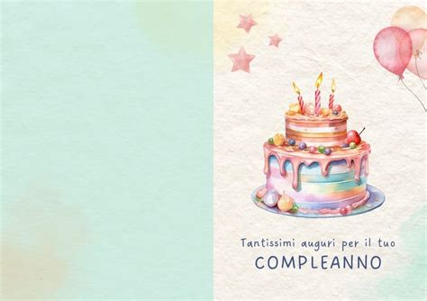 biglietto d'auguri colorato per onomastico con elementi festivi