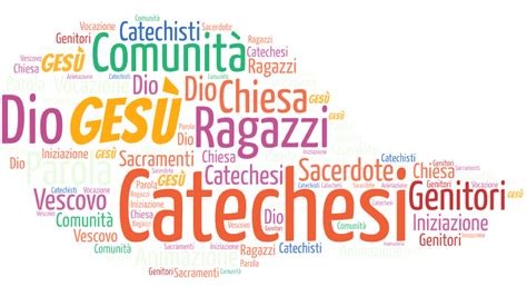 Gruppo di catechisti e bambini durante un'attività parrocchiale