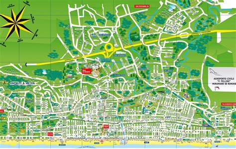 Mappa delle ville storiche di Riccione