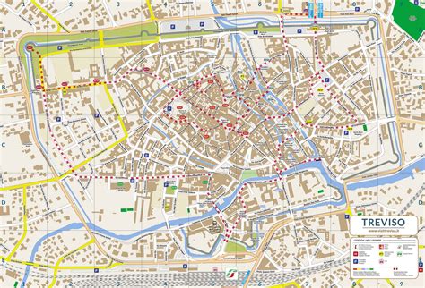 Mappa storica della Diocesi di Treviso con i suoi confini e le principali località nel corso dei secoli