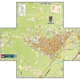 mappa di Rosolini con evidenziata la zona dell'Eremo di Croce Santa
