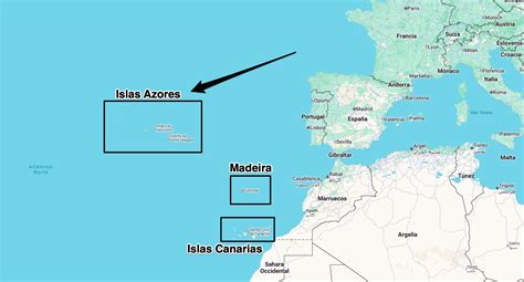 Mappa dell'arcipelago delle Azzorre con evidenziata l'isola di Santa Maria