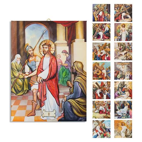 illustrazione delle stazioni della Via Crucis