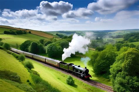 Treno che attraversa un paesaggio autunnale con foliage colorato, viadotti e montagne