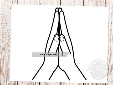 illustrazione di mani che pregano con una luce serena al centro, simboleggiando la pace di Dio