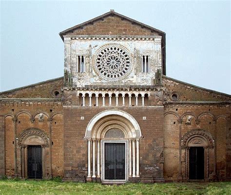 Illustrazione storica della chiesa romanica di Santa Maria a Norma