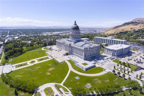 Illustrazione del Campidoglio dello Stato dello Utah, Salt Lake City, sede della Corte Suprema dello Utah