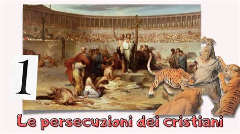 Illustrazione che evoca le persecuzioni storiche subite dai cristiani, con simboli di sofferenza e resistenza.
