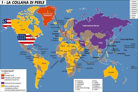 Mappa delle basi militari statunitensi nel mondo