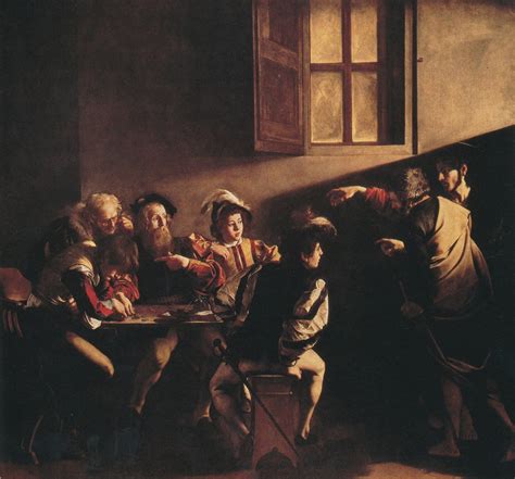 La Vocazione di San Matteo di Caravaggio, veduta d'insieme