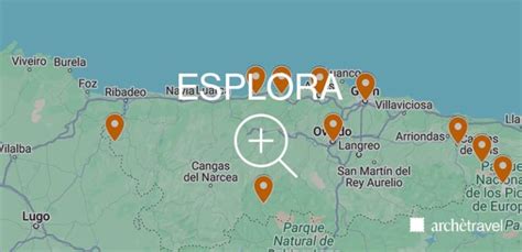 Mappa delle Asturie con indicazione di Luanco, luogo di nascita di Artime