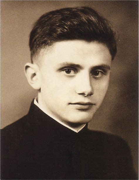 Ritratto di Joseph Ratzinger da giovane