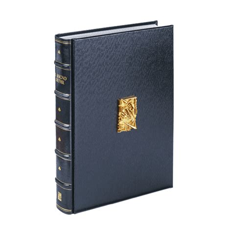 Rilegatura storica di una Bibbia in mezza pelle con fregi in oro